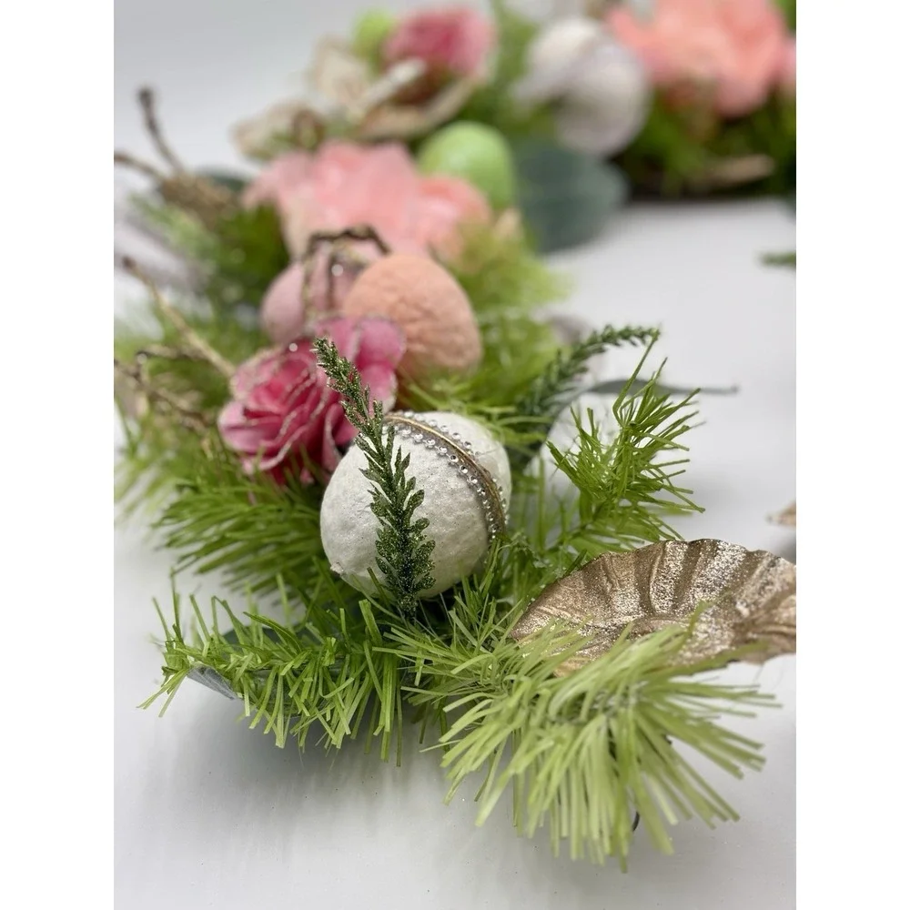 EASTER Capiz Gold Embellished Eggs‎ Butterfly 5ft GARLAND